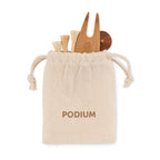Branded Bamboo Golf Accessories Set