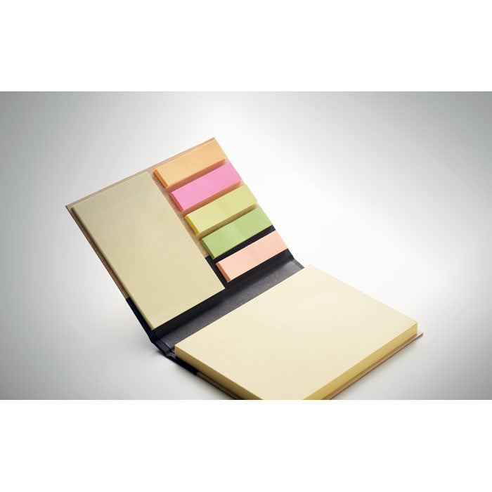 Branded Bamboo Cover Sticky Note Memo Pad without branding