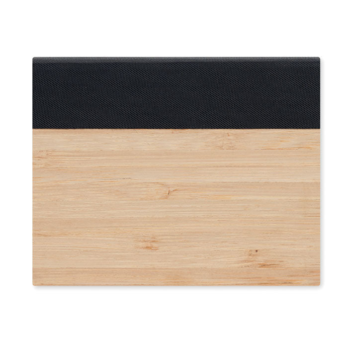 Branded Bamboo Cover Sticky Note Memo Pad without branding