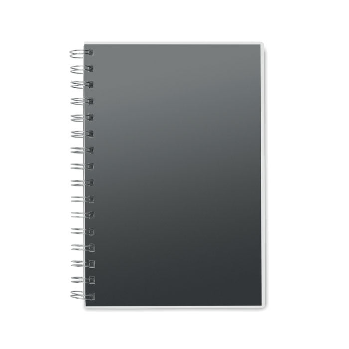 Branded A5 RPET Twin-Wire Notebook in Black