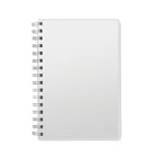 Branded A5 RPET Twin-Wire Notebook in White