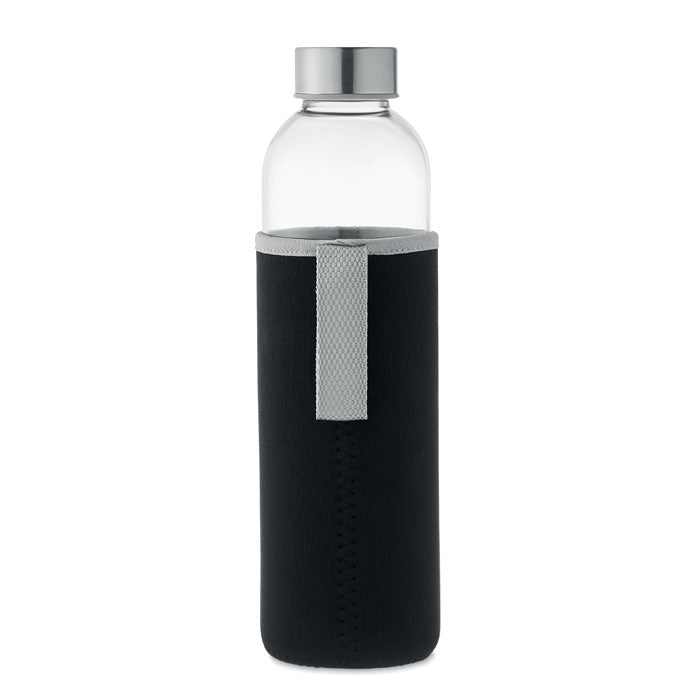 Branded Glass Bottle with Neoprene Pouch - 750ml without branding