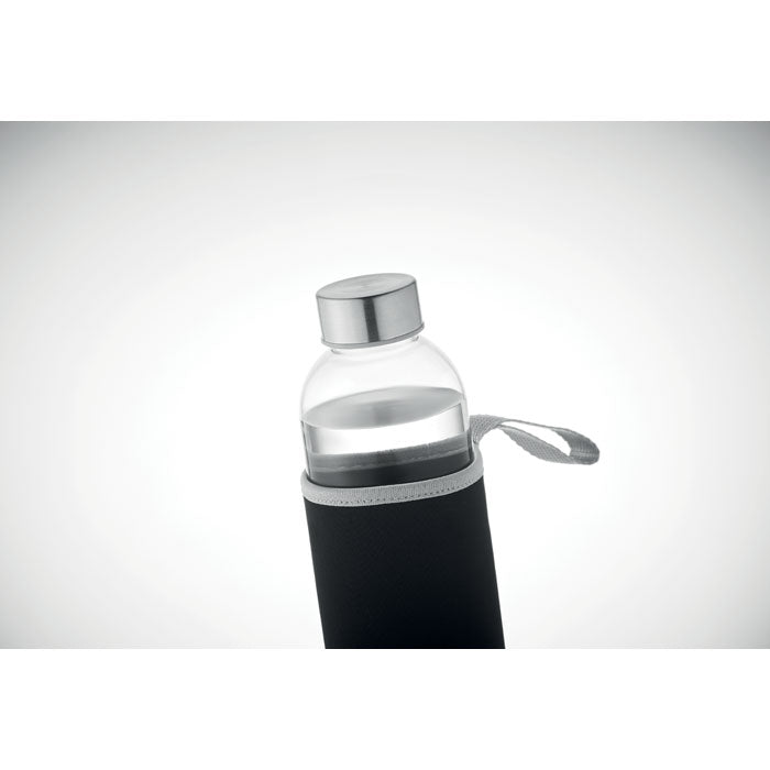 Branded Glass Bottle with Neoprene Pouch - 750ml without branding