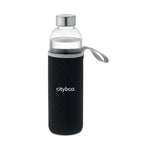 Branded Glass Bottle with Neoprene Pouch - 750ml
