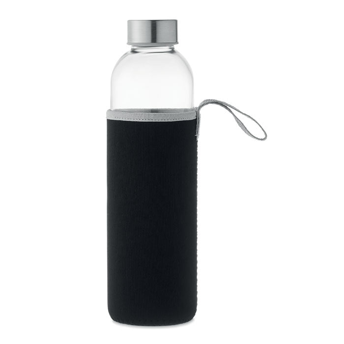 Branded Glass Bottle with Neoprene Pouch - 750ml without branding