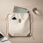 Luxury Cotton Drawstring Bag