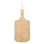 Branded Bamboo Serving Board with Jute Rope without branding