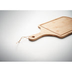 Branded Bamboo Serving Board with Jute Rope without branding
