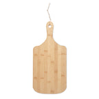 Branded Bamboo Serving Board with Jute Rope without branding