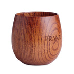 Branded full oak wooden mug, printed
