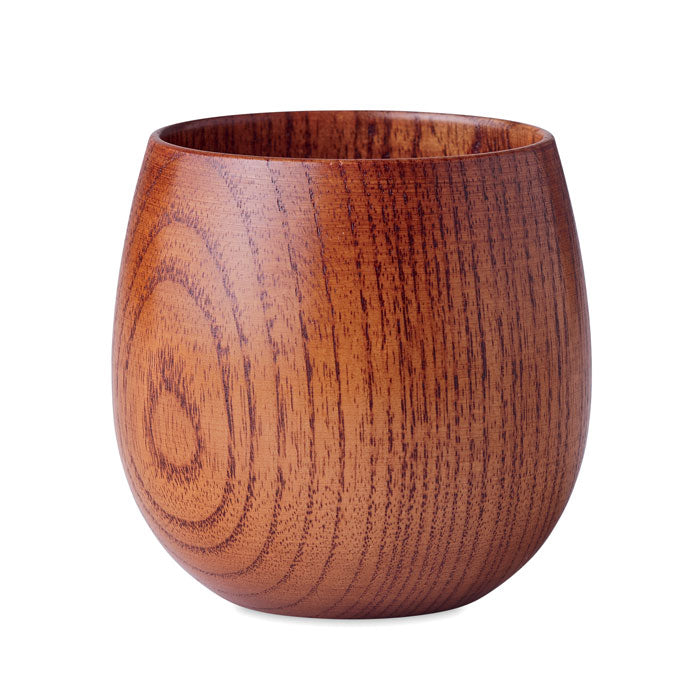 Branded full oak wooden mug