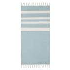 Branded Recycled Hammam Towel Blanket in Blue