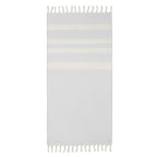 Branded Recycled Hammam Towel Blanket in Grey