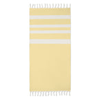 Branded Recycled Hammam Towel Blanket in Yellow