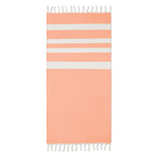 Branded Recycled Hammam Towel Blanket in Orange
