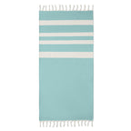 Branded Recycled Hammam Towel Blanket in Blue
