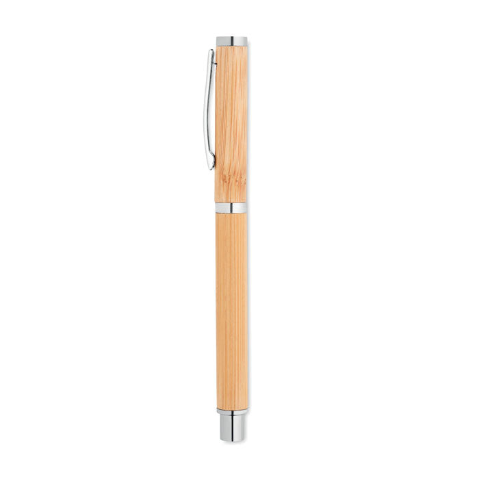 Branded Bamboo Gel Pen without branding