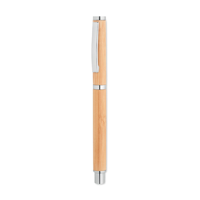 Branded Bamboo Gel Pen without branding