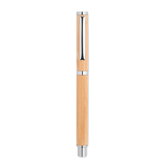 Branded Bamboo Gel Pen without branding