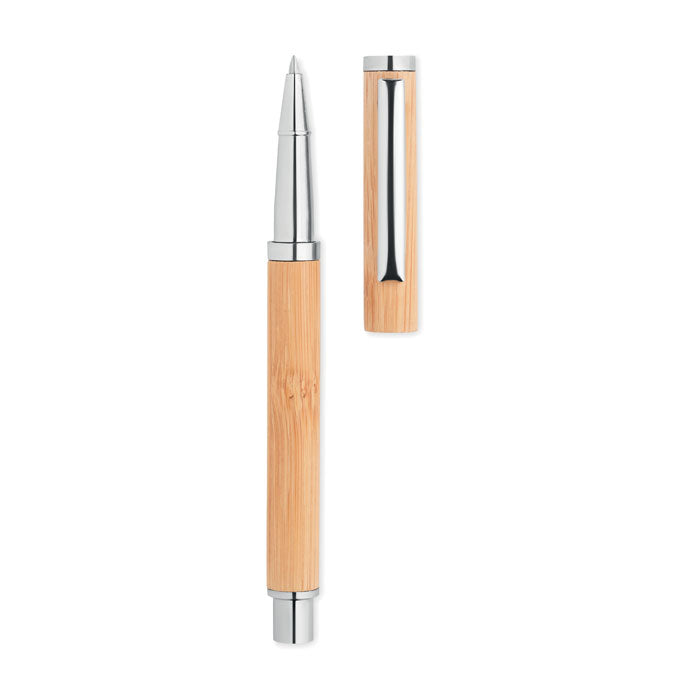 Branded bamboo gel pen