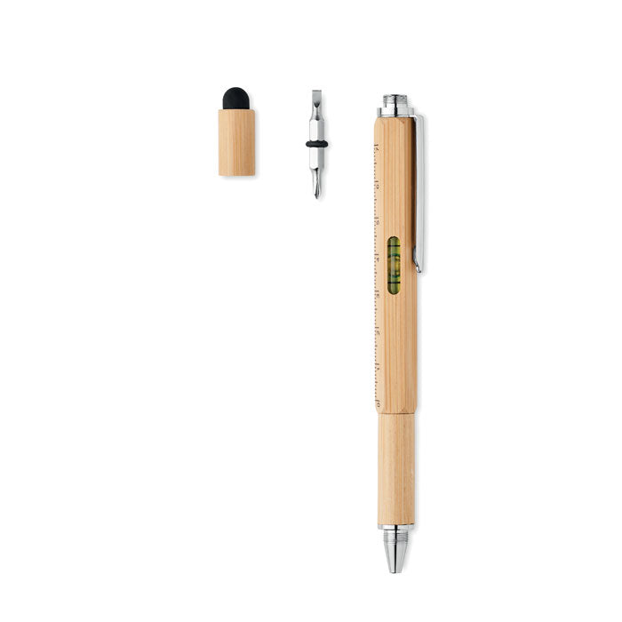 Branded Bamboo Spirit Level Pen without branding
