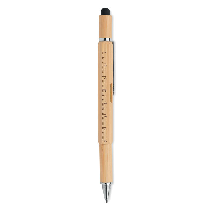 Branded Bamboo Spirit Level Pen without branding