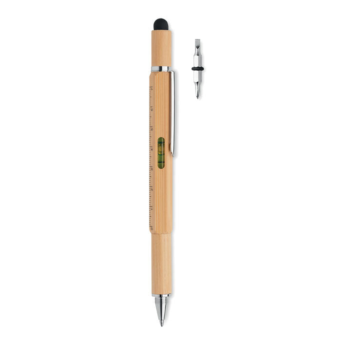 Branded Bamboo Spirit Level Pen