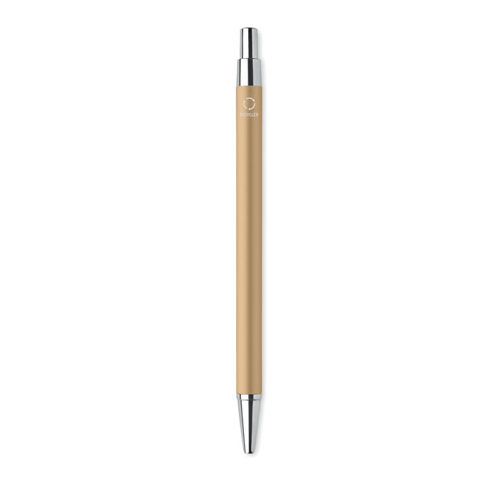 Branded fine barrel recycled aluminium pen