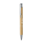 Branded Recycled Aluminium Push Button Pen