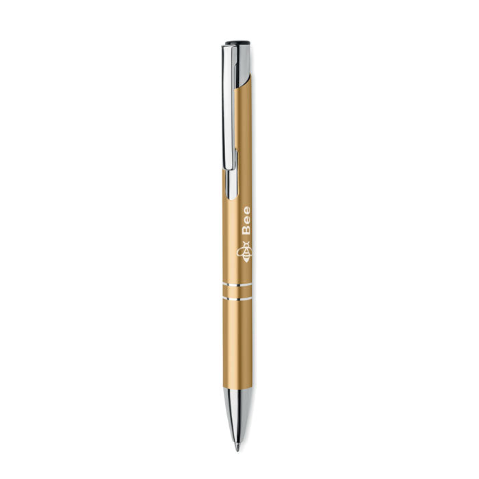 Branded Recycled Aluminium Push Button Pen