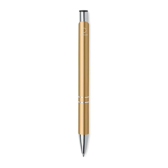 Branded Recycled Aluminium Push Button Pen without branding