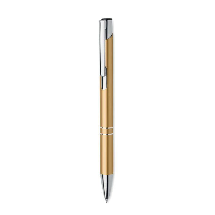 Branded recycled aluminium push button pen