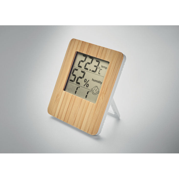 Branded Weather Station with Bamboo Front without branding