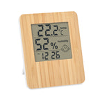 Branded Weather Station with Bamboo Front