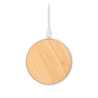 Branded Bamboo Top Wireless Charger 15W without branding