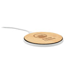 Branded Bamboo Top Wireless Charger 15W