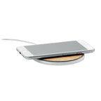 Branded Bamboo Top Wireless Charger 15W without branding