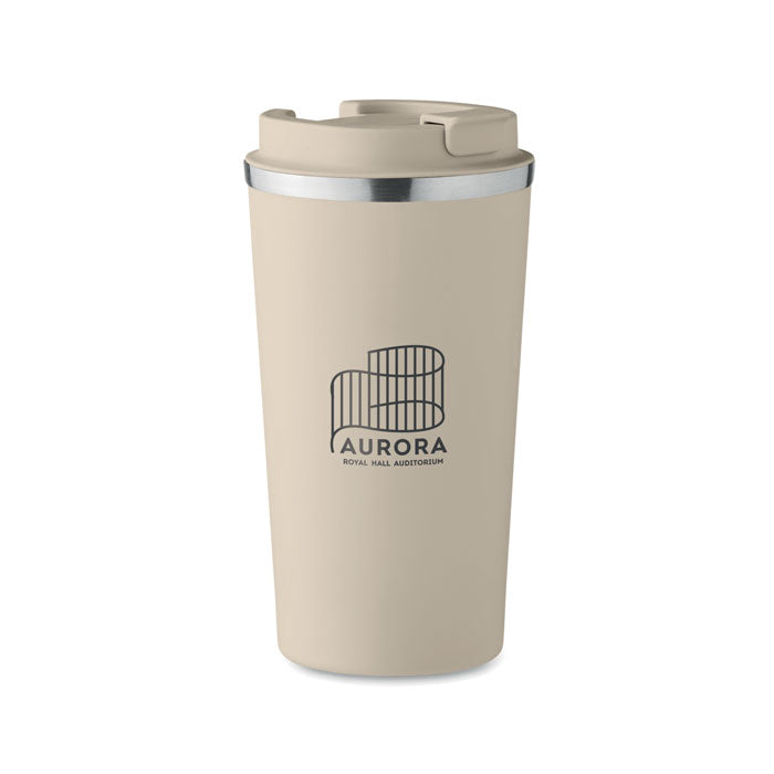 Branded Double Wall Tumbler - 510ml in Brown