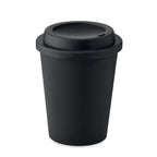 Branded PP Tumbler with Mouthpiece Lid in Black