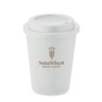 Branded PP tumbler with mouthpiece lid, printed