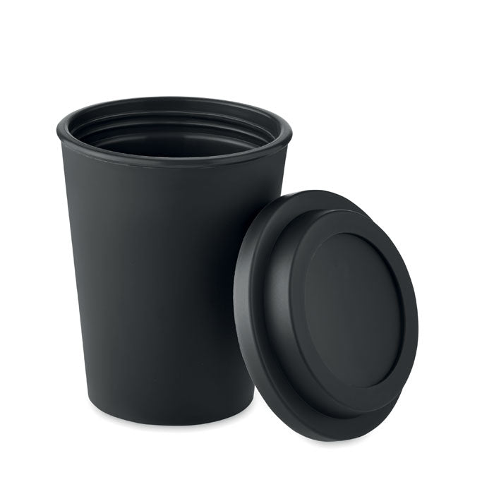 Branded PP tumbler, side view