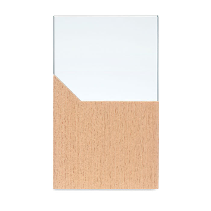 Custom Crystal and Beech Wood Award