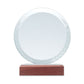 Round Crystal and Beech Wood Award