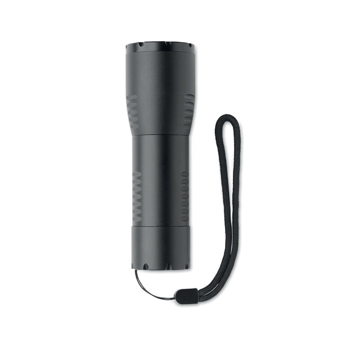 Branded Small Aluminium Zoomable LED Flashlight without branding