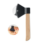 Branded Pizza Cutter with Bamboo Handle