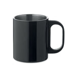 Branded Double Wall Mug with PP Handle in Black