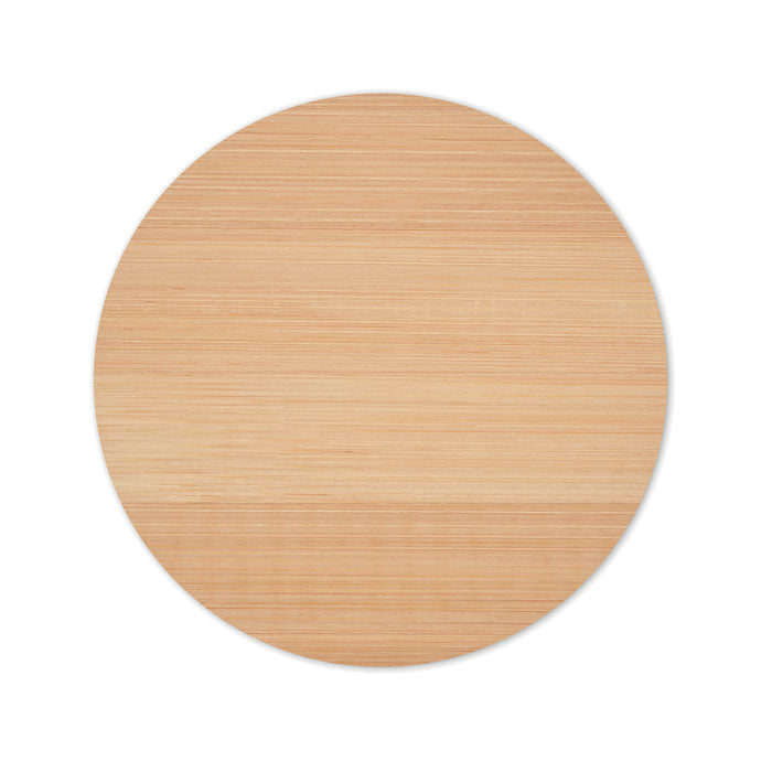 Branded Round Bamboo Coaster without branding