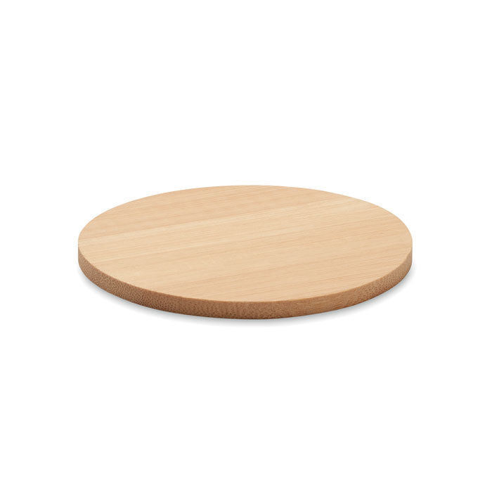 Branded Round Bamboo Coaster
