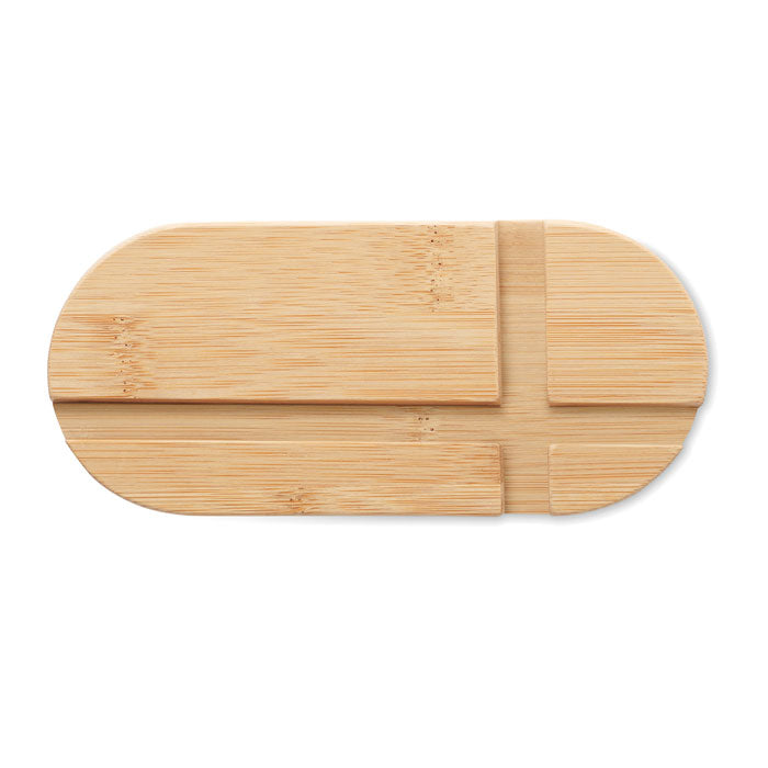 Branded Bamboo Device Stand without branding