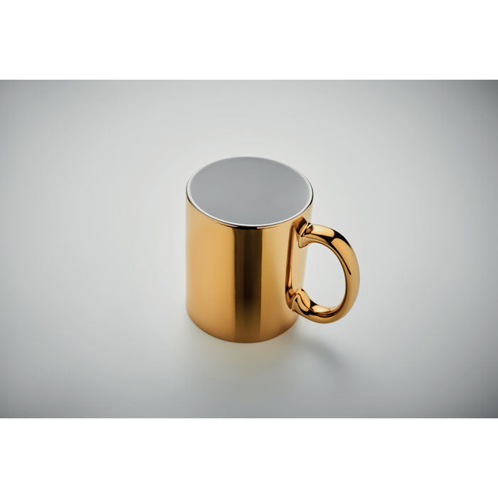 Branded Metallic Gold Mug without branding